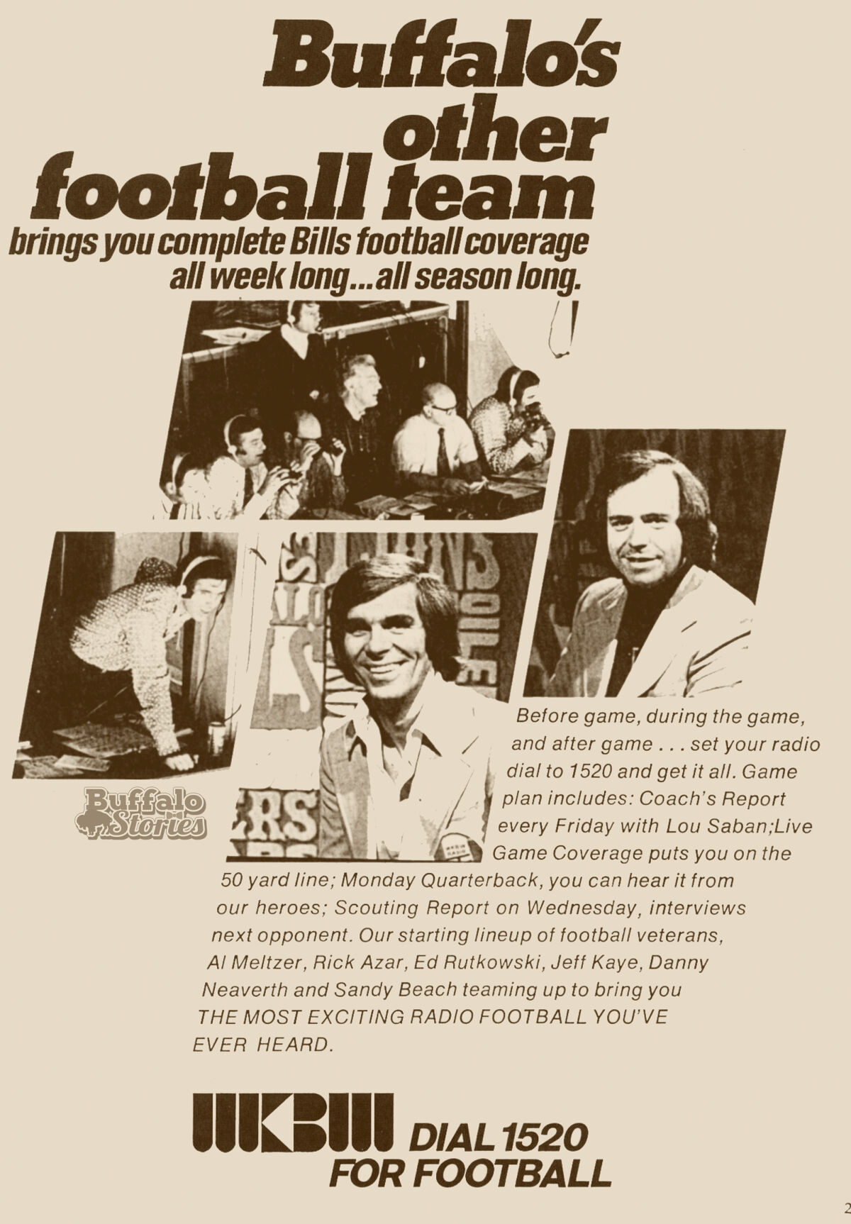 Ad for Buffalo Bills Football on WKBW